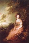 Thomas Gainsborough Mrs.Richard Brinsley Sheridan France oil painting artist